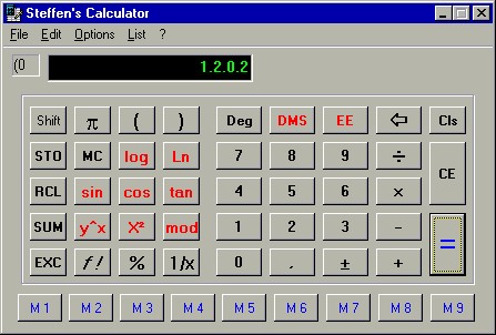 Steffen's Calculator